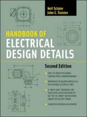 Cover of: Handbook of Electrical Design Details: Second Edition