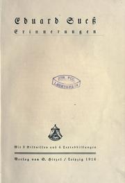 Cover of: Erinnerungen.