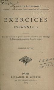 Cover of: Exercices espagnols.