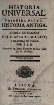 Cover of: História universal by Millot abbé