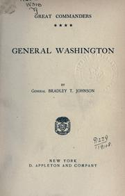 Cover of: General Washington.