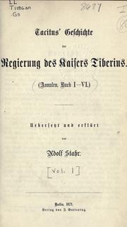 Cover of: Geschichte der Regierung by P. Cornelius Tacitus