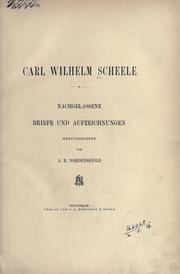 Cover of: Nachgelassene Briefe und Aufzeichnungen, hrsg. von A.E. Nordenskiöld.