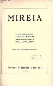 Cover of: Mireia by Frédéric Mistral