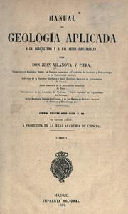 Cover of: Manual de geología aplicada a la agricultura y a las artes industriales.