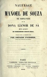 Cover of: Naufrage de Manoel de Souza de Sepulveda: et de dona Lianor de Sà