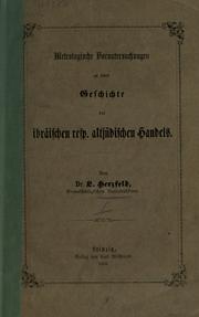 Cover of: Metrologische Voruntersuchungen zu einer Geschichte des ibräischen resp. altjüdischen Handels