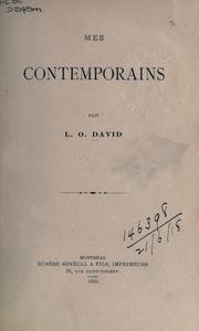 Cover of: Mes contemporains. by L.-O David