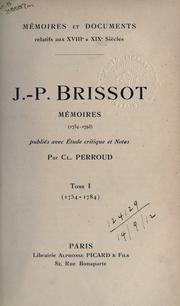 Cover of: Mémoires by J.-P Brissot de Warville