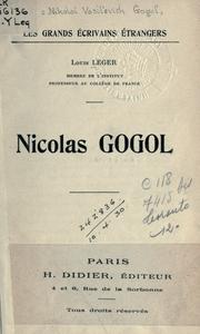 Cover of: Nicolas Gogol.
