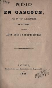 Cover of: Poèsies en Gascoun: dédicades aous souns counpatriotes.