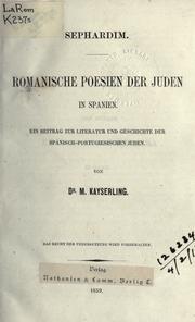 Sephardim by Meyer Kayserling