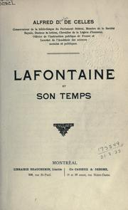 Cover of: Lafontaine et son temps.