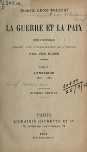 Cover of: La guerre et la paix, roman historique by Лев Толстой
