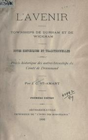L' Avenir, townships de Durham et de Wickham by Joseph Charles St. Amant