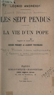 Cover of: sept pendus.: La vie d'un pope.