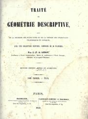 Cover of: Traité de géométrie descriptive, suivi de la méthode des plans côtés, et de la théorie des engrenages cylindriques et coniques.