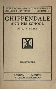 Cover of: Chippendale and his school