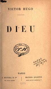Cover of: Dieu.