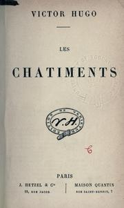 Cover of: chatiments.