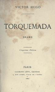 Cover of: Torquemada, drame.