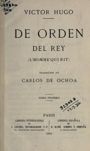 Cover of: De orden del rey by Victor Hugo