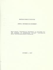 Cover of: Annual information statement