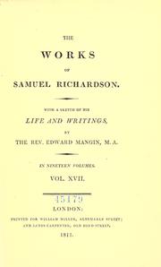 Cover of: The works of Samuel Richardson.