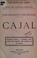 Cover of: Cajal