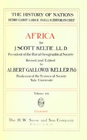 Cover of: Africa by Keltie, J. Scott Sir
