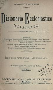 Cover of: Dizionario Ecclesiastico illustrato.