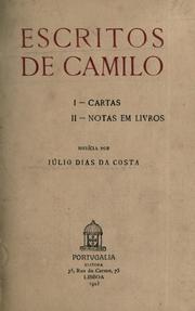 Cover of: Escritos de Camilo: I. Cartas.  II. Notas em livros