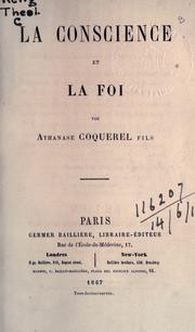 Cover of: conscience et la foi.