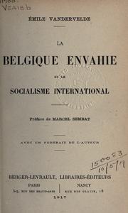 Cover of: Belgique envahie et le socialisme international