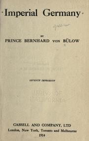 Cover of: Imperial German