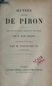 Cover of: Oeuvres choisies. by Alexis Piron