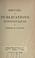 Cover of: Recueil des publications scientifiques de Ferdinand de Saussure.