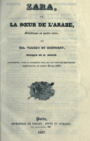 Cover of: Zara: ou, La soeur de l'Arab; mélodrame en quatre actes