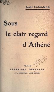 Cover of: Sous le clair regard d'Athéné.