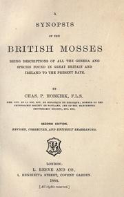 Cover of: A synopsis of the British mosses by Charles Codrington Pressick Hobkirk