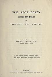 Cover of: apothecary, ancient and modern, of the city of London
