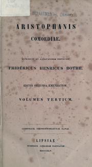 Cover of: Aristophanis comoediae by Aristophanes