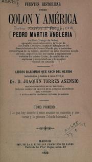 Cover of: Fuentes historicas sobre Colon y América by Pietro Martire d' Anghiera