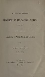 Cover of: classed and annotated bibliography of the Paleozoic Crustacea 1698-1892, to which is added a catalogue of North American species.