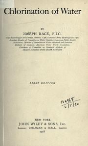 Cover of: Chlorination of Water. by Joseph Race