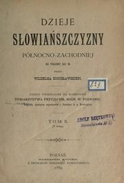 Cover of: Dziele Sowiaszczyzny pónocno-zachodniej do poowy 13 w.