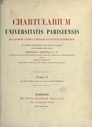 Chartularium Universitatis parisiensis by Université de Paris.