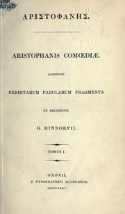 Cover of: Comoediae. by Aristophanes