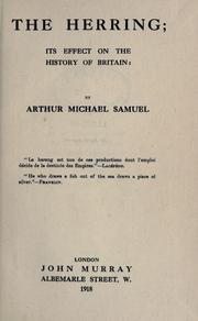 Cover of: herring: its effect on the history of Britain.