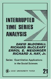 Interrupted time series analysis by David McDowall, David McDowall, Richard McCleary, Errol Meidinger, Richard A., Jr. Hay